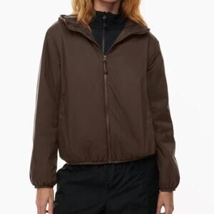 Aritzia TNA Pillow Puff Lightweight Chocolate Brown Jacket Sz XXS